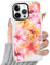 Yoedge Transparent Handyhülle für iPhone 15 Pro Hülle, Aesthetic Hibiskus Blumen Sommer Muster Niedlich Muschel Design Mädchen Geschenk Schutzhülle,Silikon Case Cover für iPhone 15Pro 6,1,Bunt Flower
