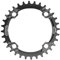 Grcfumo Plato de Bicicleta, 104 mm BCD, 32 Dientes, Redondo, Estrecho y Ancho, de aleación de Aluminio de Alta Resistencia, para Bicicleta de montaña. (Negro)