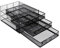 Hanmorfarbi 3 Schubladen Aktenschrank, 35,5 x 25,5 x 17 cm Mesh Desktop Storage Schublade, A4 File Compartment,Desktop-Schubladen-Organizer (Schwarz, 3 Schichten)