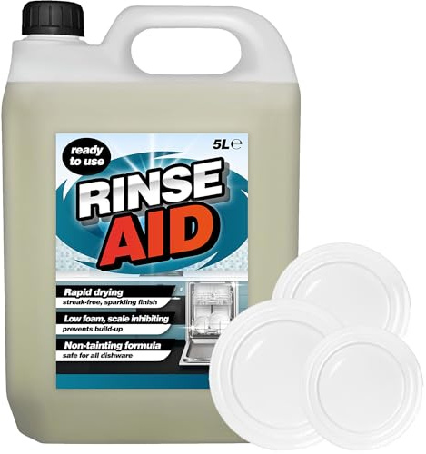5L Rinse Aid Commercial Use Low Foaming Natural Dishwasher Cleaner | Washing Liquid Detergent For Home & Professional Use
