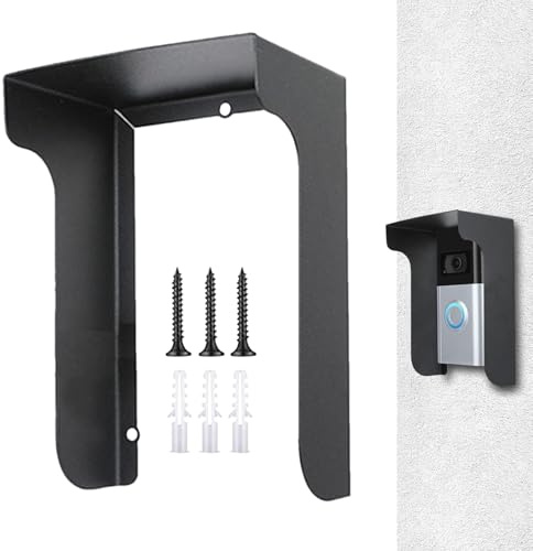 Bell Cover, Chime Ring Bell Mounting Plate, Replacement Bracket with Waterproof Design for Front Door Wall Outdoor