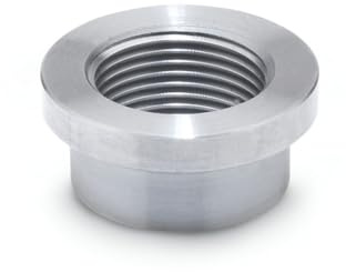 Ganter Normelemente Manguito de soldadura, manguito, acero, 1 pieza, rosca en pulgadas G2, con pretina, GN 7490-ST-G2-B