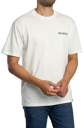 Dickies Men's Burns Back Graphic T-Shirt, Egret, XXL