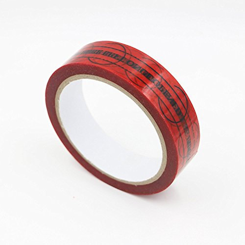 Tamper Evident Security Tape, Solitary Walker Sicherheit verhindern geöffnete Tape Legende Marks wird links einmal geöffnet bleiben (1 in. (25mm) x 55yds rot)