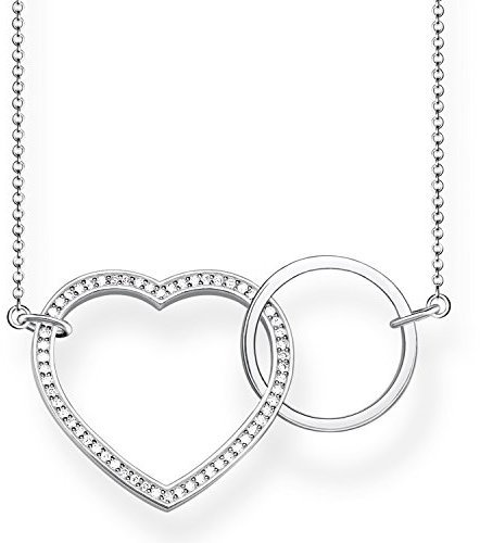 Thomas Sabo Damen-Ketten mit Anhänger & Anhänger 925 Sterlingsilber KE1645-051-14-L80v