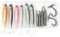 Drop Shot Rig Angelzubehör-Set für Barsch und Zander, inkl. Drop Shot Gewichte, Soft Minnow Köder, Drop Shot Haken