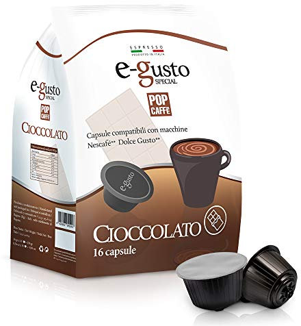Pop Caffe Lot de 48 capsules compatibles Nescafé Dolce Gusto Goût chocolat