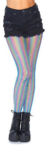 Leg Avenue Lurex rainbow fishnet Strümpfe, 500 g