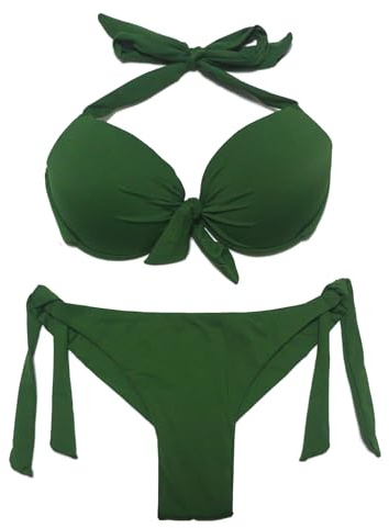 EONAR Dam badkläder push-up bikinitopp med bygel sidoslips brasiliansk bikiniunderdel