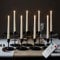 Lights4fun 8er Set TruGlow® LED-Stabkerzen Echtwachs in Creme batteriebetrieben mit Fernbedienung und Timerfunktion Ostern Dekoration 22 cm
