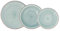 Quid Vita Aqua Vajilla Cerámica 18 Piezas - 6 Personas Gres Apto Microondas Apto Congelador Apilable