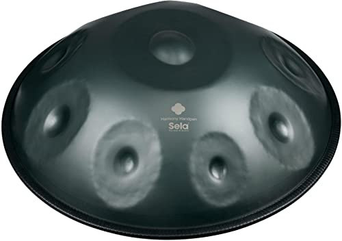 Sela Harmony Handpan D Sabye I Handmade Premium Qualität - geeignet für Anfänger & Profis I Stahl-Percussion-Instrument - inkl. gepolsterter Tasche & Schultergurt I Pantam SE 214 Steel Drums