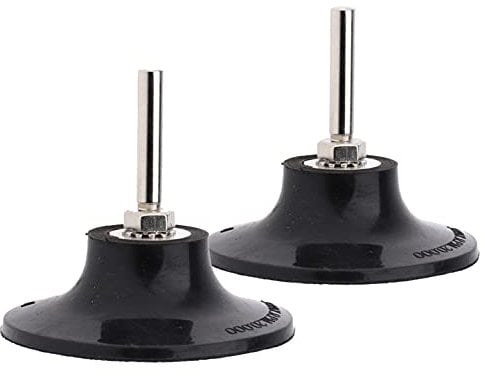 Yakamoz 2 Pcs 3 Inch Roloc Sanding Disc Holder with 1/4 Shank Quick Change Roll Lock Sander Pad Holder Adapter for Power Drill Air Die Grinder Sanding Polishing Grinding Tool Accessories