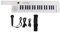 Alomejor 37 Key Electronic Keyboard Piano Portable Guitar Electronic Organ Mini Keytar Musical Instrument(BF-3755 white)
