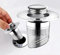 Tappo di scarico, tappo per valvola POP Up, filtro di scarico, tappo per lavandino, in acciaio inox, tipo push, chiusura automatica, anti-odore per lavabo, 34 ~ 40 mm (2 guarnizioni)