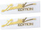 Limited Edition Aufkleber,Asudaro 2St Autoaufkleber Personalisierte Auto Selbstklebende Heckscheibe Sticker Kreative PVC Styling Aufkleber Für SUVs LKW Boote Geländewagen,75mmx18mm Gold