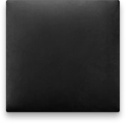 RoKo design Wandpaneele 3D | gepolstertes Bett Kopfteil | sehr einfache Selbstmontage | aus Velourstoff | 25x25 cm | schwarz