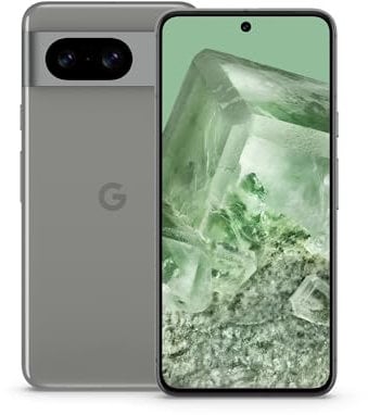 Google Pixel 8 – Android-Smartphone ohne SIM-Lock mit leistungsstarker Pixel-Kamera, 24 Stunden Akkulaufzeit und leistungsstarken Sicherheitsfunktionen – Hazel, 128GB