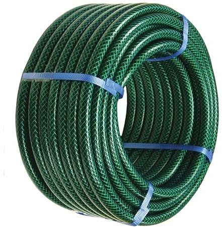 100M Garden Hose Pipe, 330ft Reinforced Hose Reel 3 Layer Construction Flexible Watering Hose for Garden, Heavy Duty Anti-Kink Watering Solution Ideal for Gardening, Lawn Partio and Car Cleaning