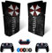 MaD Vision® Extra-Haltbares Skin-Set aus Vinyl für PS5 Disc Slim + 5 Paar Aiming Rings | Kratzfestes Aufkleber-Set für Playstation 5 + 2 Controllers – für Resident Evil Umbrella Design