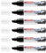 Edding Acrylmarker 5000, Schwarz, breite Spitze, 5-10 mm, 6 Stück