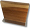 Wooden Magnetic Knife Rack in Natural Acacia Wood, Knife Storage Block for Kitchen with Stainless Steel Base