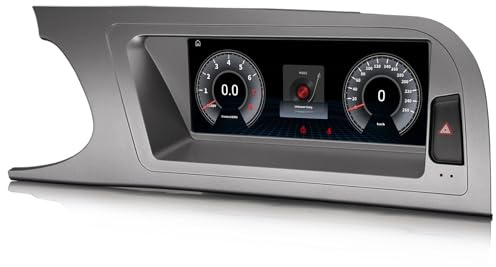 Qualcomm 8 Kern 4GB+64GB Android 14 DAB+ Autoradio Bluetooth 5.1 Für Audi A4 S4 RS4 2009-2012 mit GPS Navigation Unterstützt CarPlay Android AUTO WiFi DSP USB CANbus MMI Kamera 8,8 Zoll IPS Bildschirm