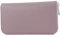 modamoda de SILBER-P02 Damen Leder Geldbörse Portemonnaie lang Handmade in Italy, Farbe:Flieder