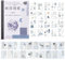 Scrapbooking Aufkleber, 40 Stück Sticker Sammelbuch mit selbstklebenden, Aktivität Sticker Album für DIY Scrapbooks Handbücher Tagebücher Fotoalben