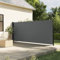 Homgoday Seitenmarkise, einziehbar, Anthrazit, 160 x 600 cm, Möbel für den Außenbereich für Privatsphäre, Markise für Garten, Sonnensegel für Außenbereich, Seitenmarkise für Außenterrasse Model4004533