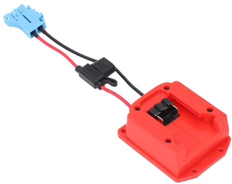 Batterieadapter 18V ABS-Kunststoff Power Wheels Batterieadapter mit Kabelbaumanschluss für Peg Perego 48-11-1828, Akku-Adapter für RC Spielzeug und Robotik (blauer Stecker)