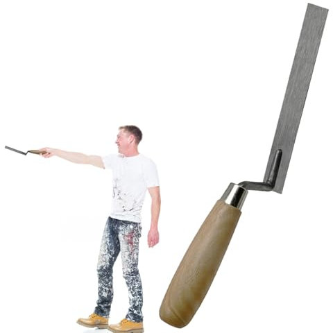 Pointing Trowels Hand Tool Cement Trowel Trowel Brick Jointer Tool Margin Trowel Pointing Tool with Wooden Handle Brick Trowel Bricklayer Pointing Tools for Brickwork