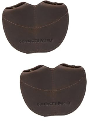 Housoutil 2pcs Retro Earbuds Data Line Winder Ties Leather Cable Sleeving Earphone Organiser