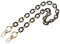 WANYI 120CM Taschenkette Gold Acryl Resin Taschengurte Ersatz Metallkette Taschenriemen Handykette Geldbörsenkette für DIY Taschen Handtasche Geldbörse mit Gold Karabiner (Schwarz)
