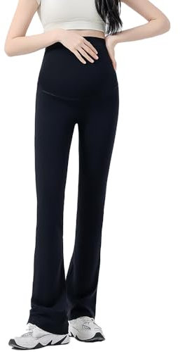 Legging Grossesse Femme Ceinture Réglable Pantalon de Maternité Opaque Maternité Mode Maison Yoga Sport