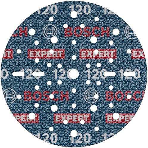 Bosch 6x Disco de lija para láminas EXPERT O780, 150 mm (para Madera dura, Pintura sobre madera, Ø 150 mm, Grano 120, Professional Accesorios Lijadora excéntrica)