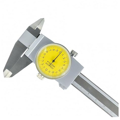 Messschieber-Messwerkzeug, 0,01/0,02 mm Zifferblatt, stoßfeste Messuhr, 0–150/200 mm, Edelstahl, Messschieber, Mikrometer, Messwerkzeug, präzise Messungen (0–200 mm)