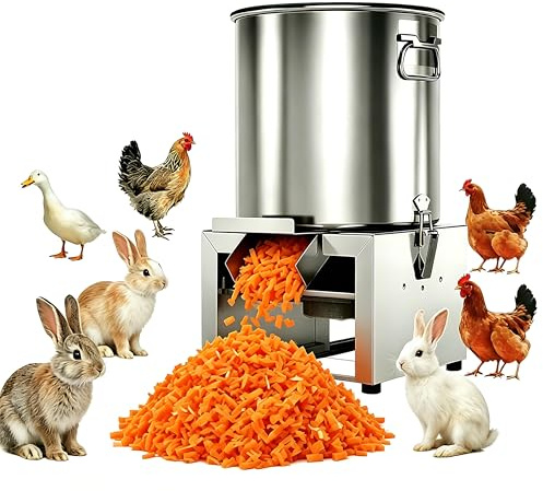 RoyceBee Tritaverdure Multifunzione 1800W per Mangime Animale, Smacchia Cavoli, Carote, Erbas e Cereali, velocità 3500 RPM, capacità 120kg/h, Ideale per Allevatori di Suini e Pollame