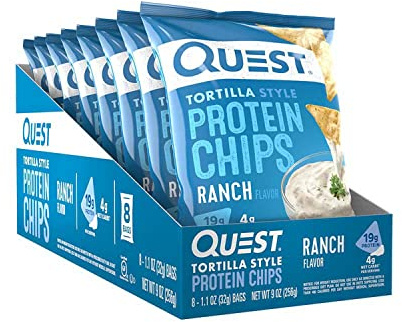 Quest Nutrition Protein Tortilla Chips (8x32g) Ranch - Functional Food - Protein Snacks