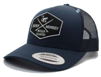 Dressed IN Music Play with ME Typ Trucker Origins Baseball Cap Verstellbar - Surf Monkey® Herren/Damen Caps, Azul Marino Gris, One Size