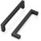 Probrico 15 Pack Hole Center 160mm Kitchen Cabinet Handle Stainless Steel Dresser Drawer Pulls Black Wardrobe Door Knobs