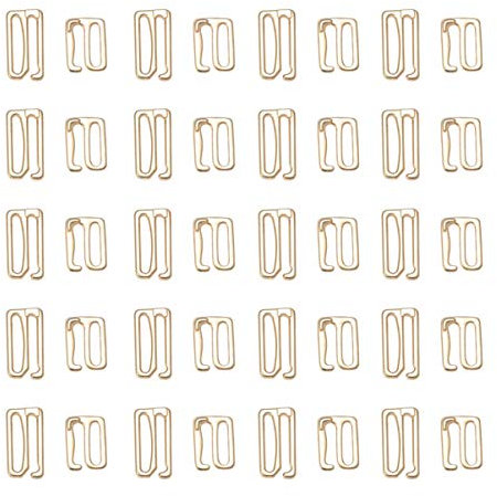 SUPVOX 40pcs Ganci per Reggiseno Cinturino di Ricambio Diapositive Accessori Costume da Bagno Intimo per Donna Ragazza (Dorato)