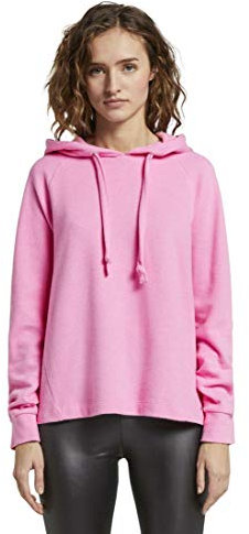 TOM TAILOR Denim Damen Gemütlicher Hoodie 1016464, 21347 - Wild Orchid Pink, M