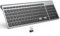 Wireless Keyboard with Numeric Keypad JOYACCESS 2.4G Slim and Compact Silent Wireless Keyboard(QWERTY UK layout) for Computer/Desktop/PC/Laptop/Surface/Smart TV and Windows 10/8/ 7 - Black+Gray