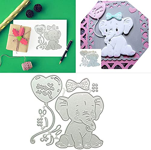 ECMQS Süßer Elefant Stanzschablone, DIY Scrapbooking Prägeschablonen Stanzformen Schablonen Für Scrapbooking