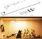 WOBANE LED Unterbauleuchte Küche,Dimmbare LED Schrankbeleuchtung mit Sensor,Handbewegung Aktiviert,Küchenleuchte unterbau,für Küche,Schrank,Regale,Vitrinen,Kleiderschrank,30cm Ultra Hell Warmweiß