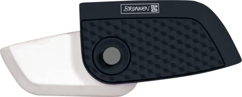 BRUNNEN Radiergummi „Klick Grip“ Colour Code, 5,9 x 3,3 x 1,5 cm, onyx