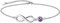 Suplight 925 Argent Sterling infini Anklet pour Femme Ados Filles Plage Anklet Bracelet Ajustable à La Cheville