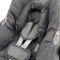 BAMBINIWELT Kopfpolster Kopfkissen für Babyschale kompatibel mit Maxi Cosi Modell Cabrio Fix und Citi, Gruppe 0, Fleece (Fleece dunkelgrau)