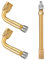 Yizhet Prolunga per Stelo Valvola, 1 x Prolunga Pneumatici Ottone 10cm e 2 x Estensori di Valvole 90 Gradi per Auto Moto Camion Monopattino Scooter Bici
